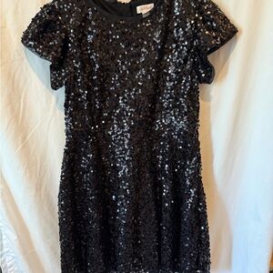 Cat & Jack Shimmering Black Sequin Dress
